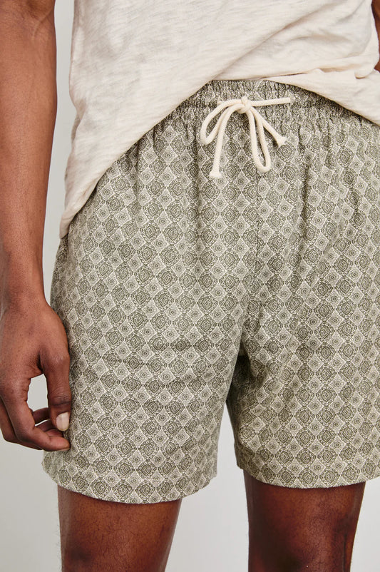 Aries Short in Diamond Oat Olive