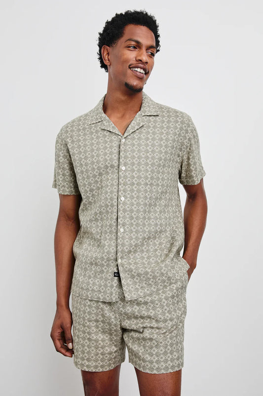 Atlas Shirt in Diamond Oat Olive