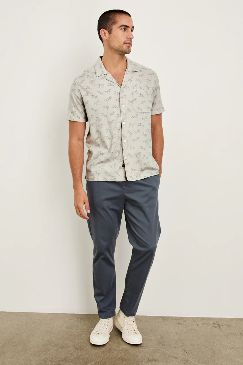 Moreno Shirt in Stallion Parchment Indigo