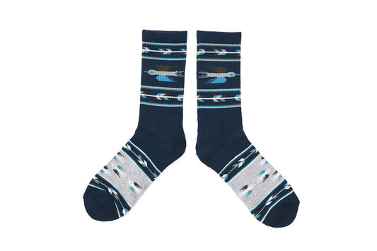 Thunderbird Socks in Navy