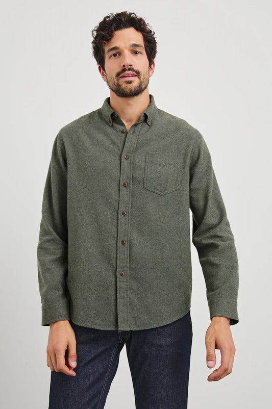 Runson Shirt in Hunter Green