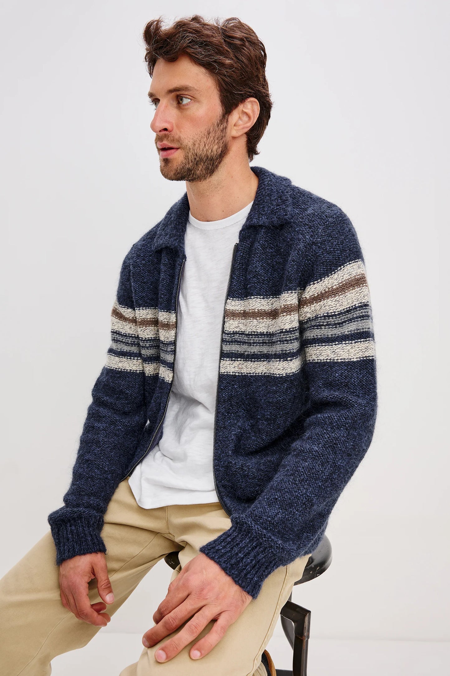 Seldon Cardigan in Mood Shadow