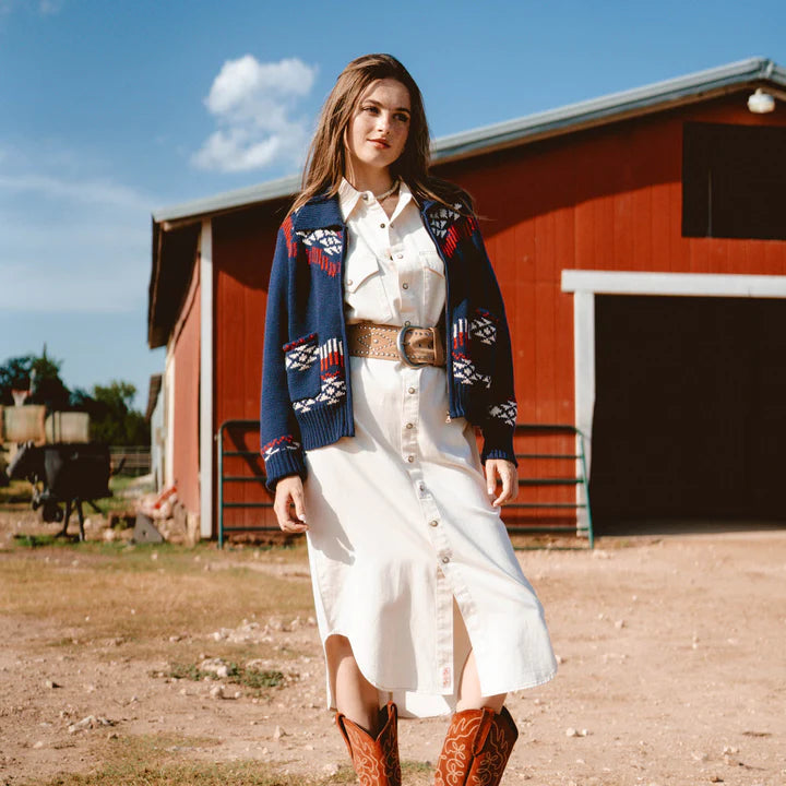 Cimarron Cardigan in Navy