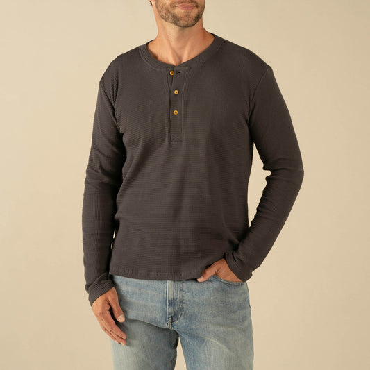 The Maverick Henley in Charcoal