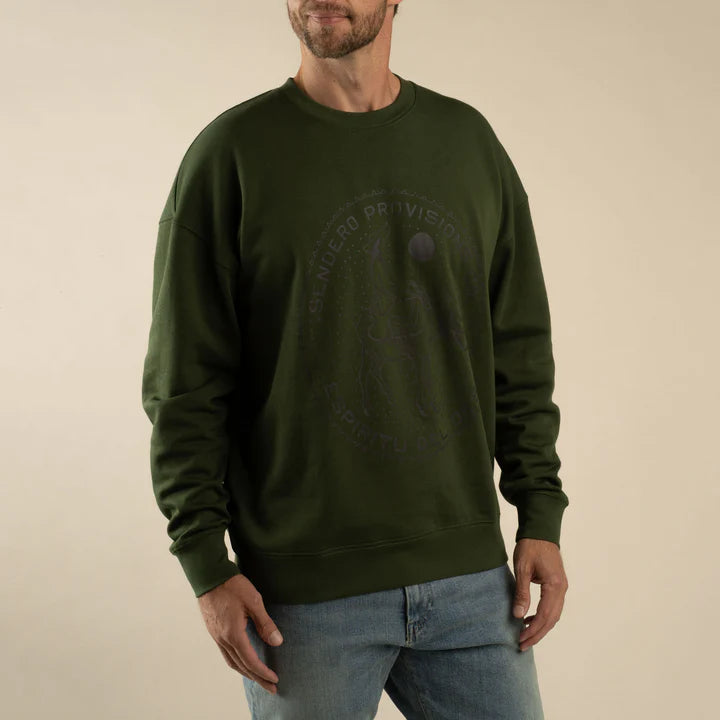 Burro Lady Sweatshirt in Army Green