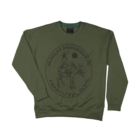 Burro Lady Sweatshirt in Army Green