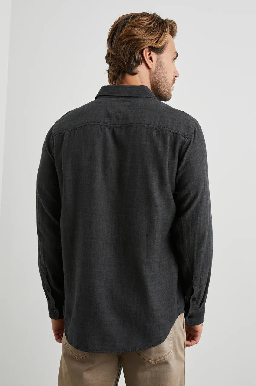 Wyatt Shirt in Black Chambray