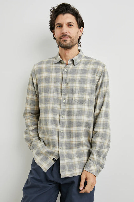 Wyatt Shirt in Charcoal Desert Melange