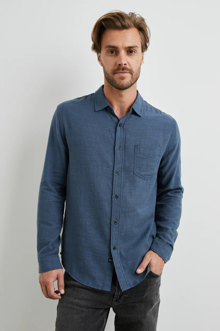 Wyatt Shirt in Sea Blue