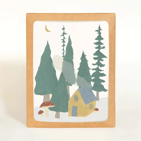 Forest Cottage Card Boxed Set of 8