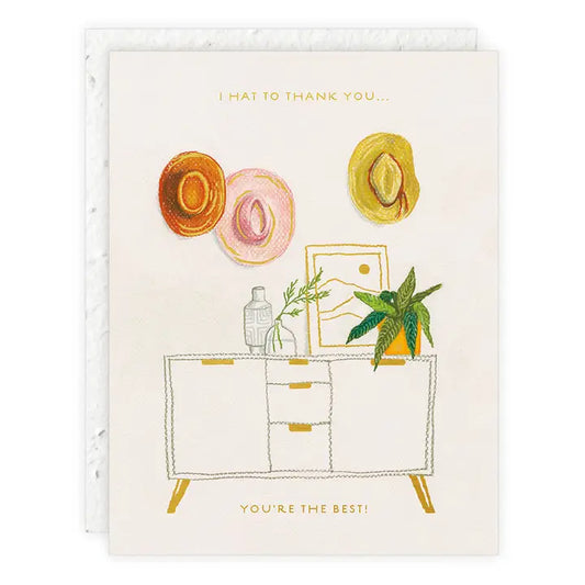 Hats Off - Thank You Card