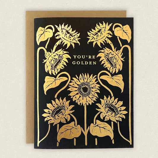 You're Golden Sunflower Card