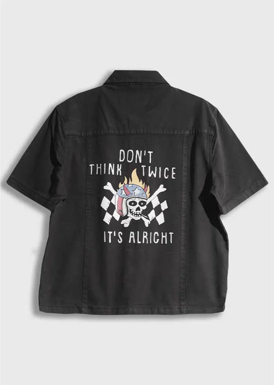 Don't Think Twice Shirt in Charcoal