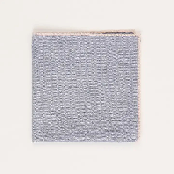 The Merrow Chambray Pocket Square