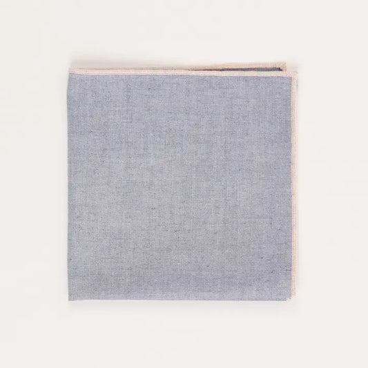 The Merrow Chambray Pocket Square