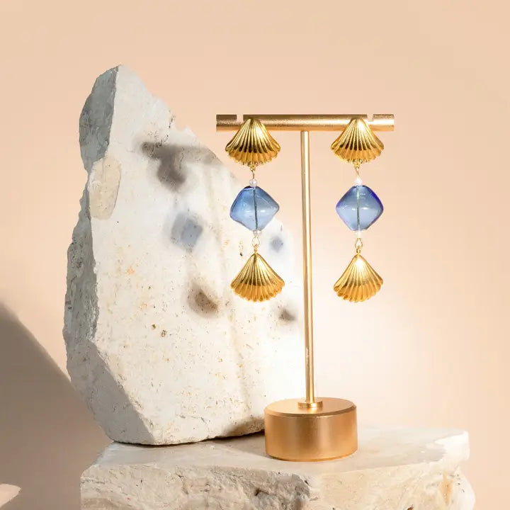 Under the Boardwalk Earrings in Blue