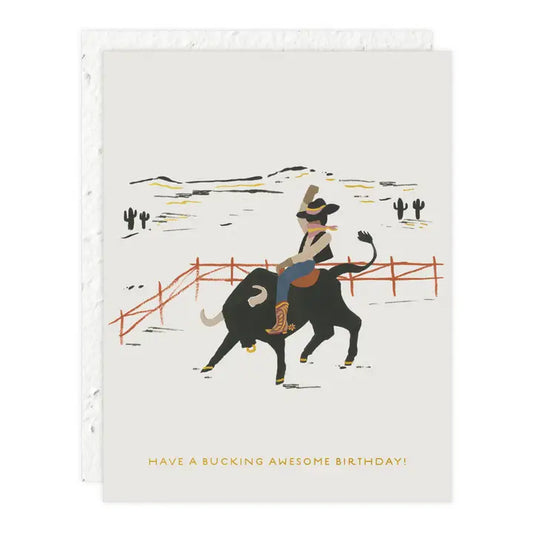 Bucking Awesome - Birthday Card
