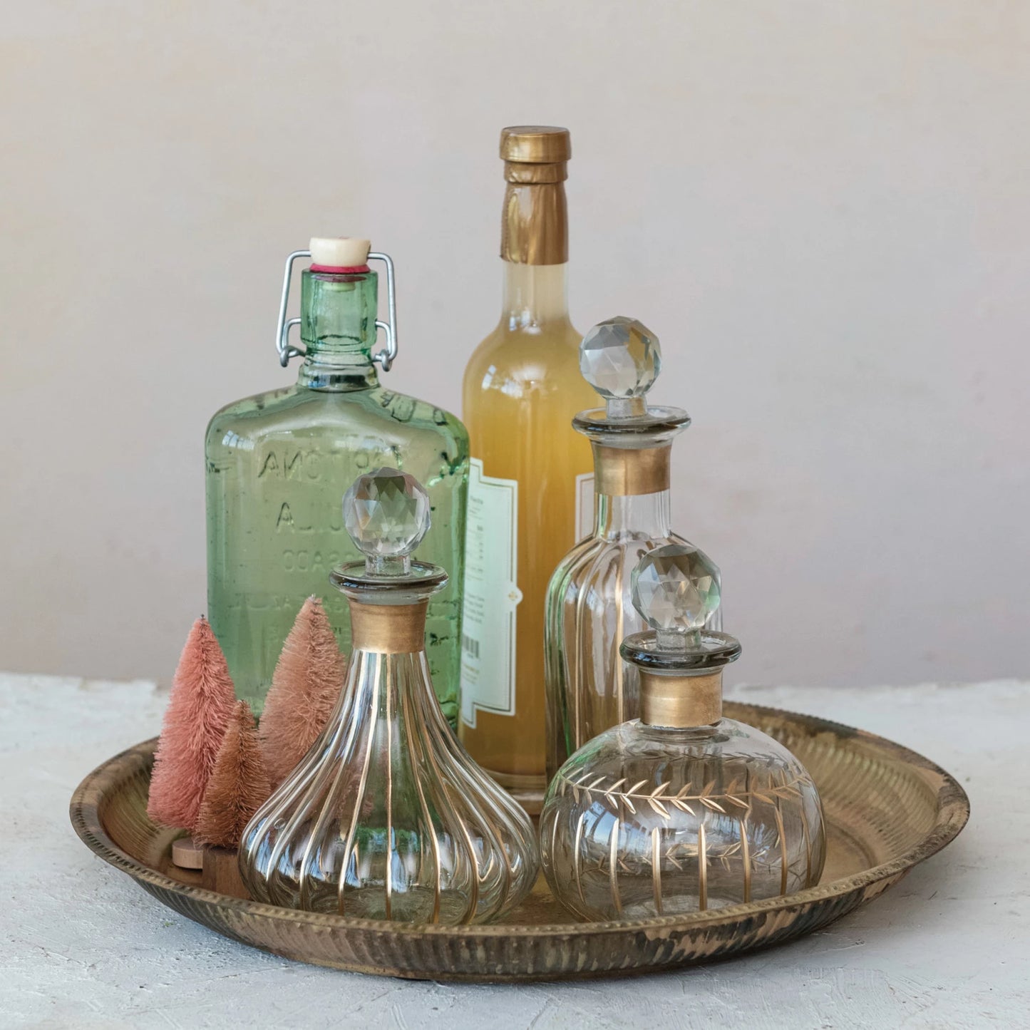 Etched Glass Mini Decanter